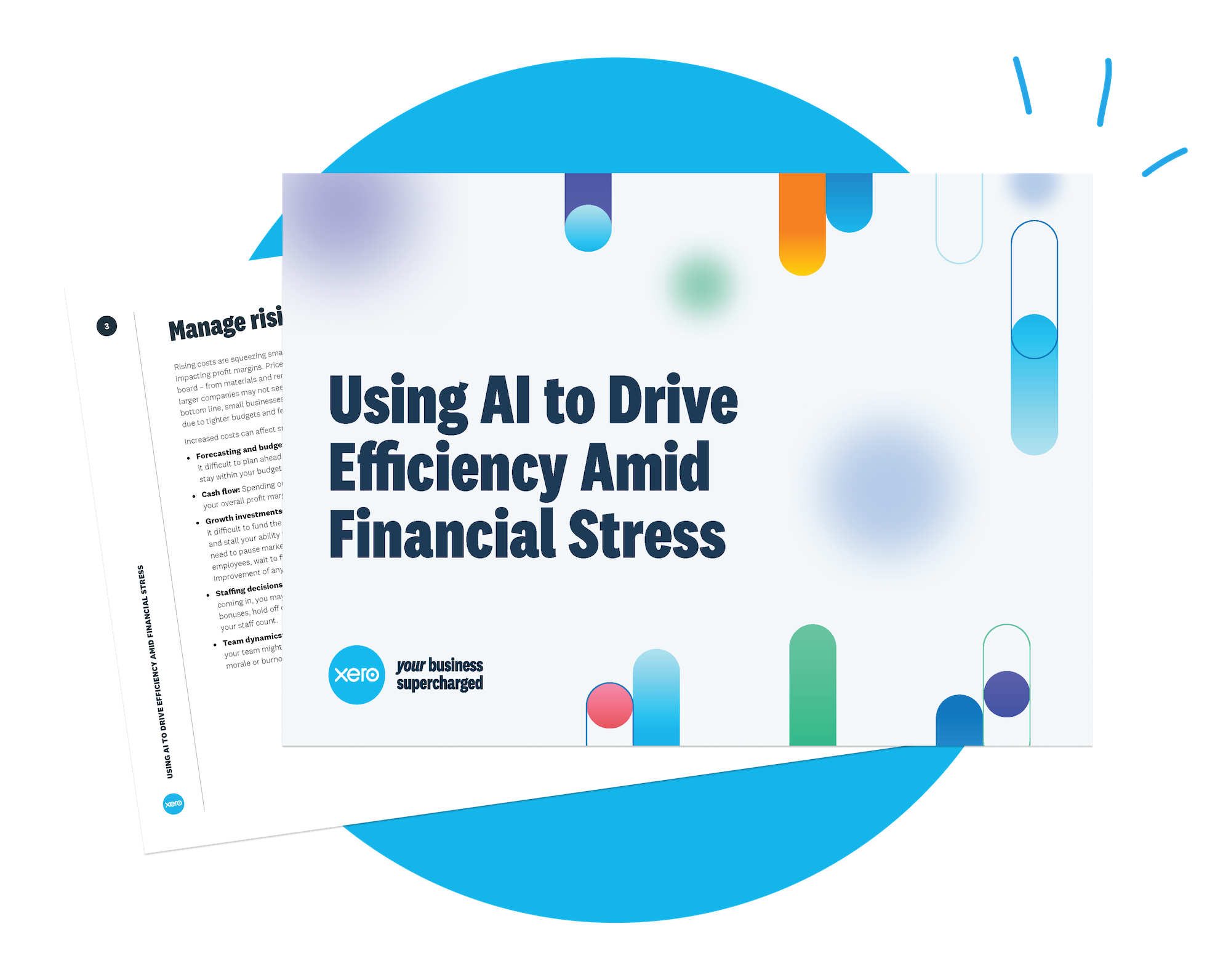 Cover of 'Using AI to drive efficiency amidst financial stress' PDF