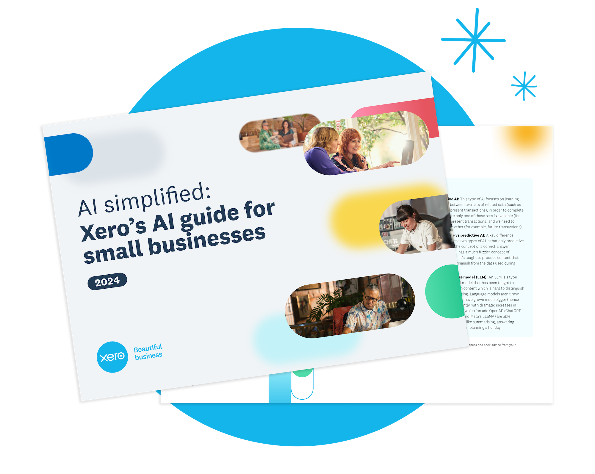 Cover of 'AI simplified: Xero’s AI guide for small businesses' PDF