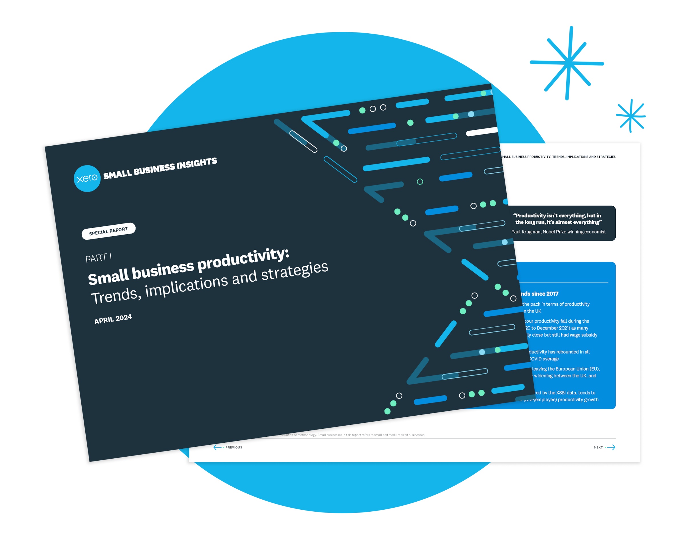 Cover of 'Small Business Productivity' report PDF