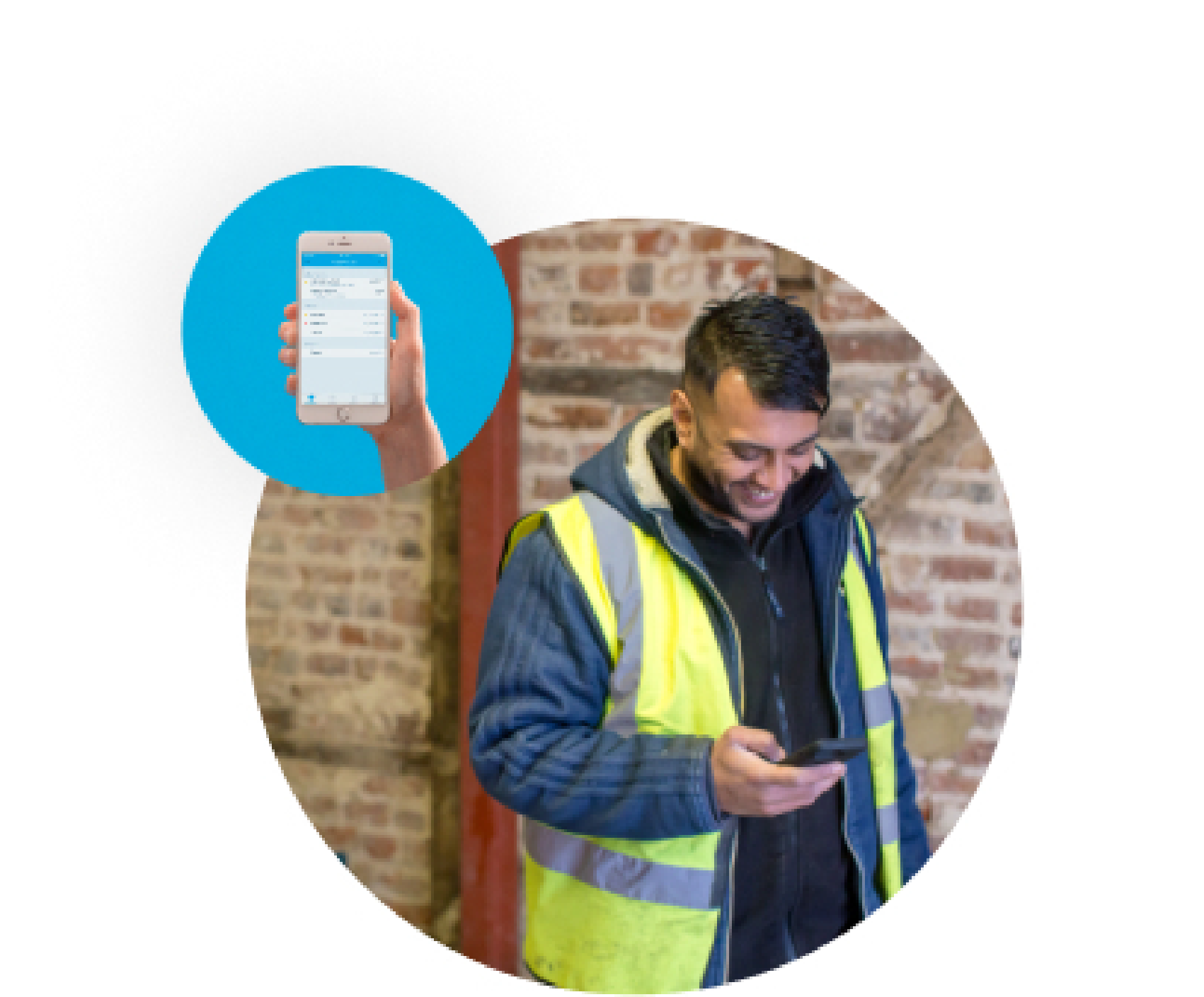 Image shows time being tracked with a stopwatch next to an accounting software dashboard.